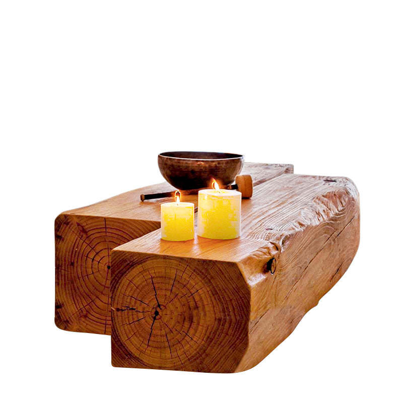 Japanese Long Wood End Table