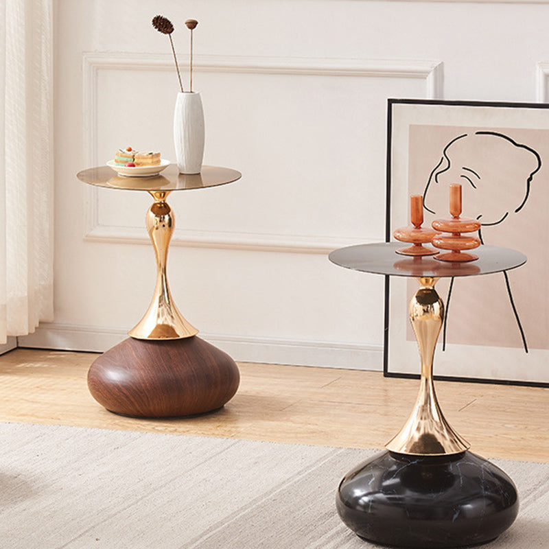Luxury Round Oval Metal Coffee Table