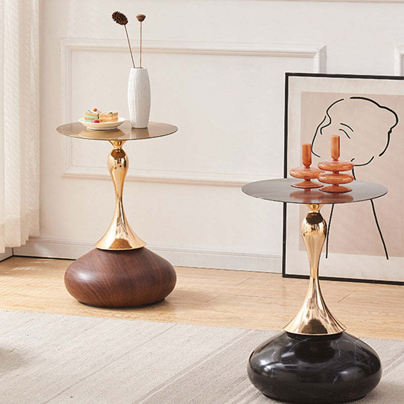 Luxury Round Oval Metal Coffee Table