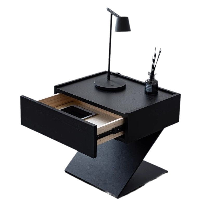 Minimalist Suspended Solid Wood Nightstand