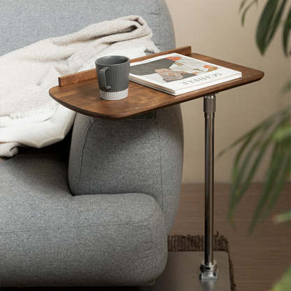 Nordic Cylindrical Solid Wood Steel Side Table