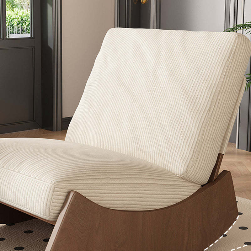 Nordic Corduroy Wood Recliner