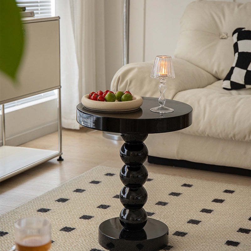 Retro Round Gourd Solid Wood Coffee Table