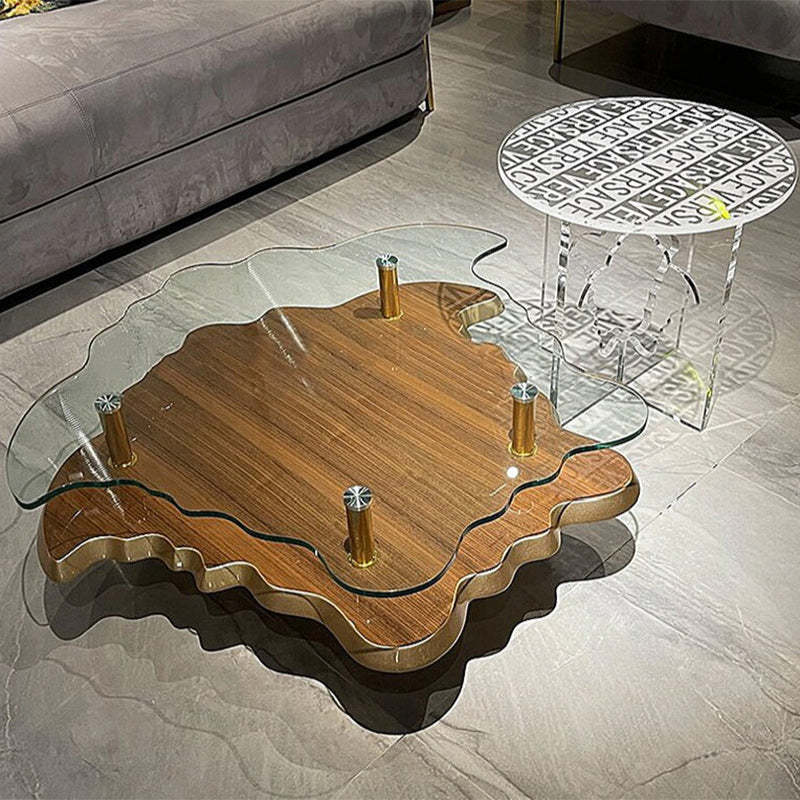 Modern Luxury Round Acrylic End Table