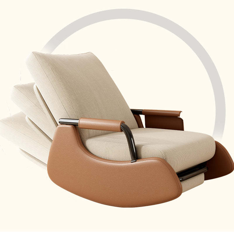 Modern Corduroy Leather Foldable Recliner