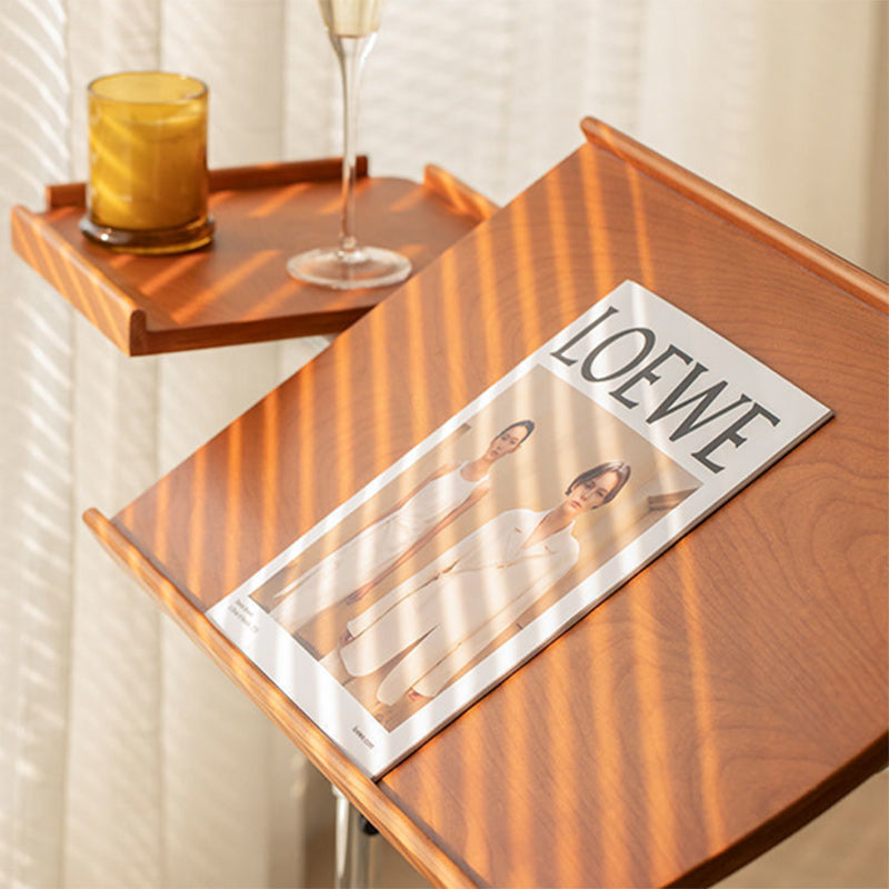 Nordic Wood Steel Liftable End Table