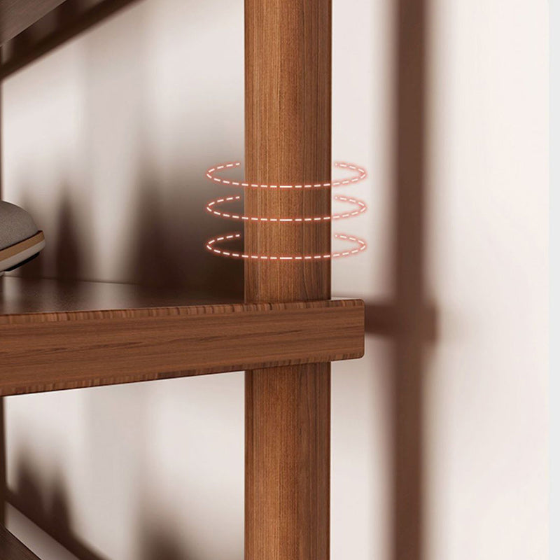 Minimalist Cylinder Wood 6/7-Tier Shoe Storage