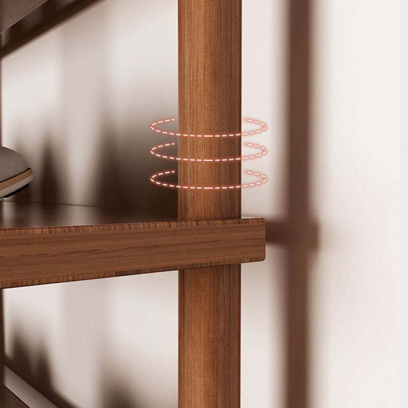 Minimalist Cylinder Wood 6/7-Tier Shoe Storage