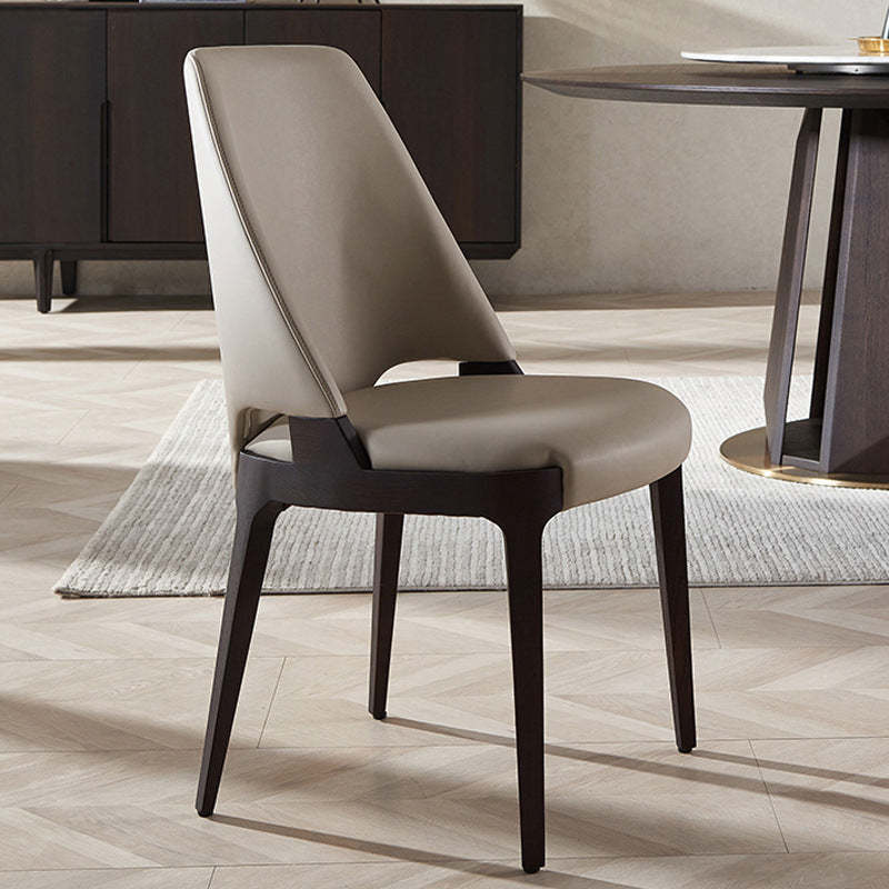Microfiber Leather Upholstered Dining Chair