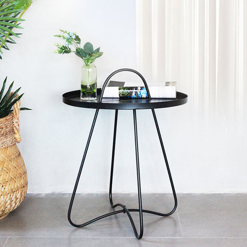 Minimalist Round Metal Coffee Table