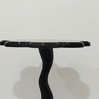 Scandinavian Petal Glass Steel End Table