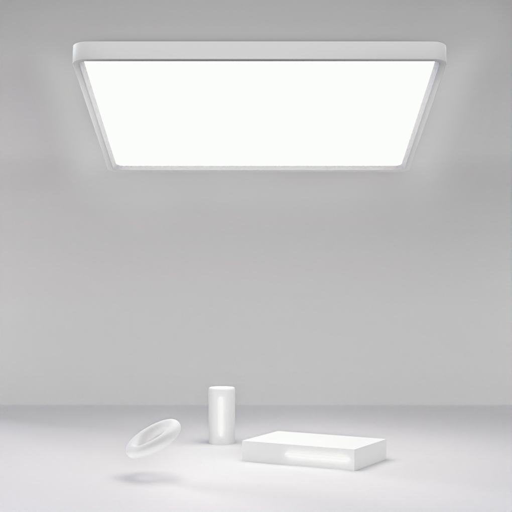 Industrial flat soft white flush mount lighting — 20" L x 20" W / Warm White (3000K)
