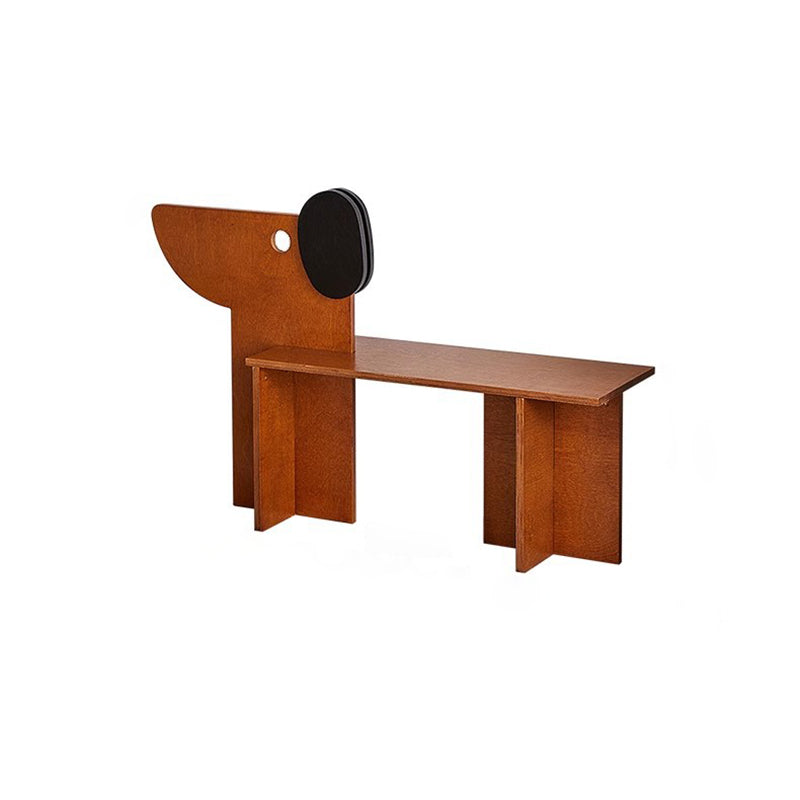 Contemporary Dog Rectangular Wood Chair