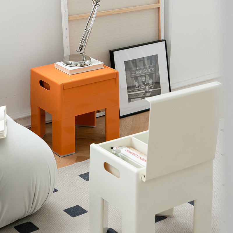 Contemporary Backless Plastic Chair