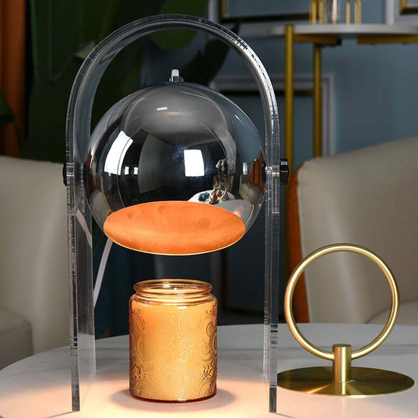 Vintage Acrylic Glass Dome Aromatherapy Lamp