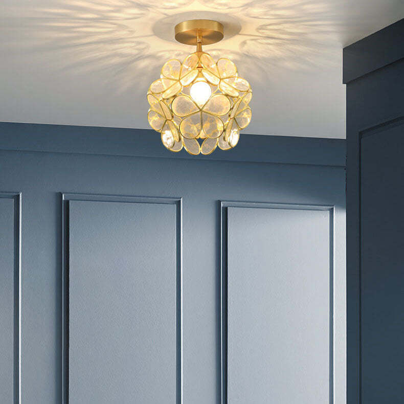 New Japanese Manual Petal Aisle Ceiling Light