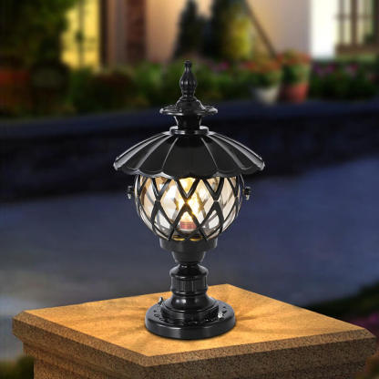 European Lotus Column Outdoor Landscape Light
