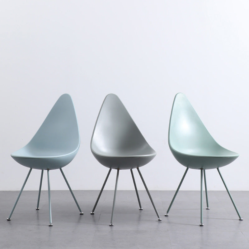 Contemporary Water Drop Plastic Dining Chair