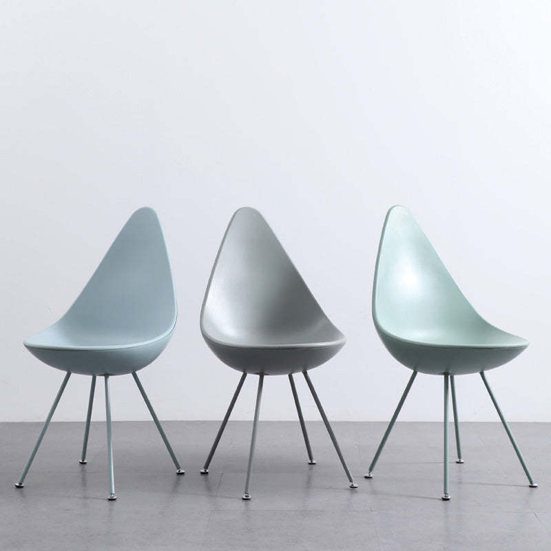 Contemporary Water Drop Plastic Dining Chair