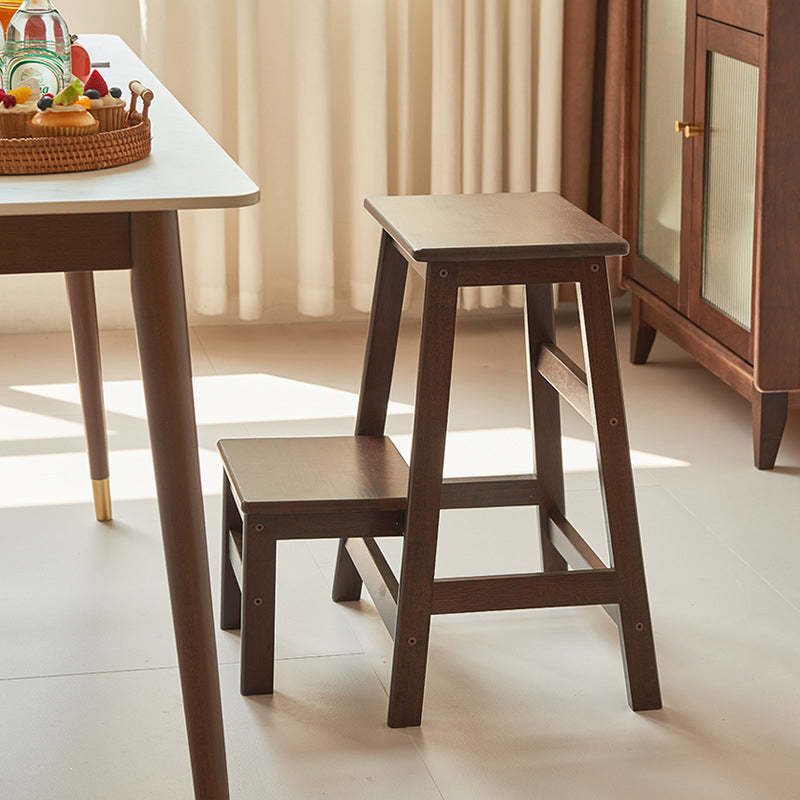 Minimalist Wooden Backless Bar Stool — Wood