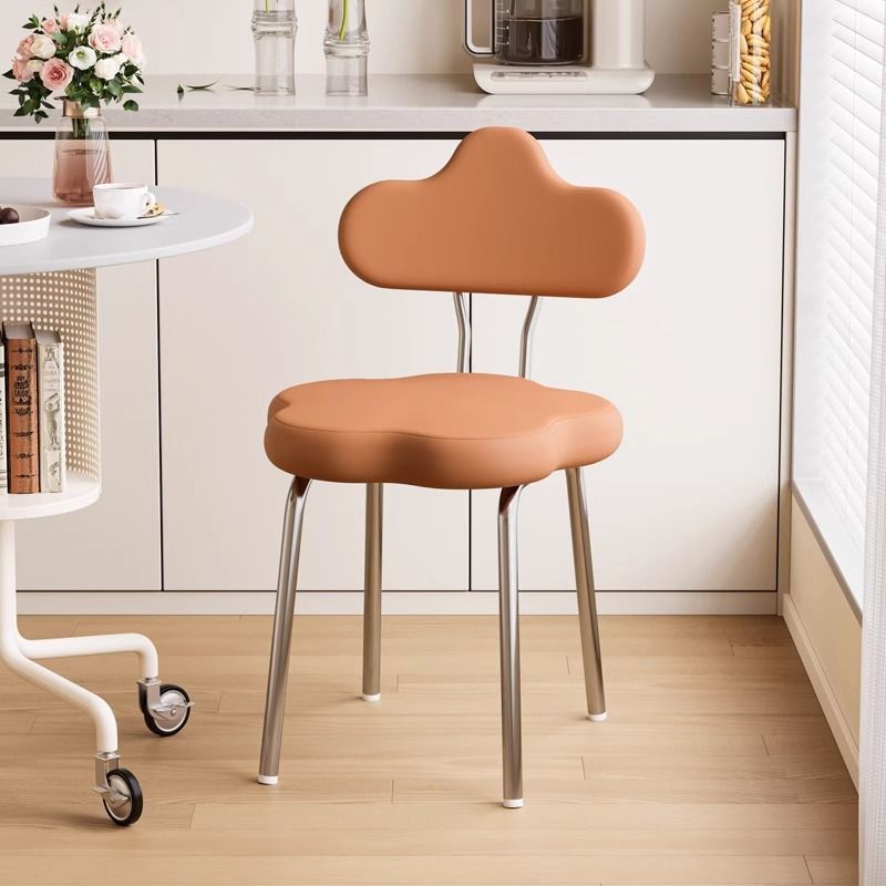 Nordic Flower Leather Swivel Dining Chair