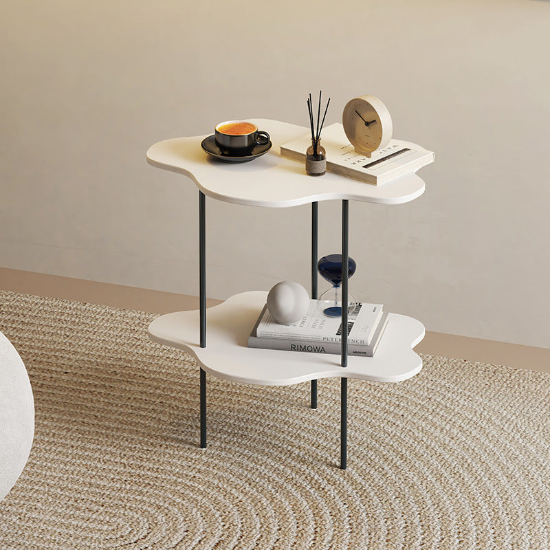 Contemporary Clouds Carbon Steel End Table