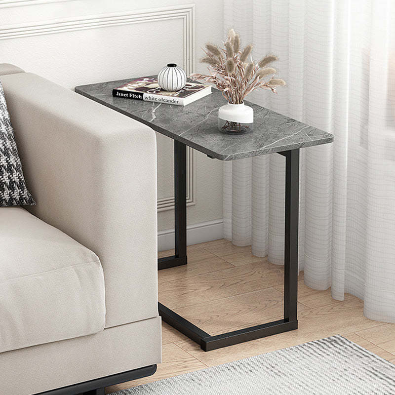 Scandinavian Stainless Steel Rectangular Side Table 4-Leg