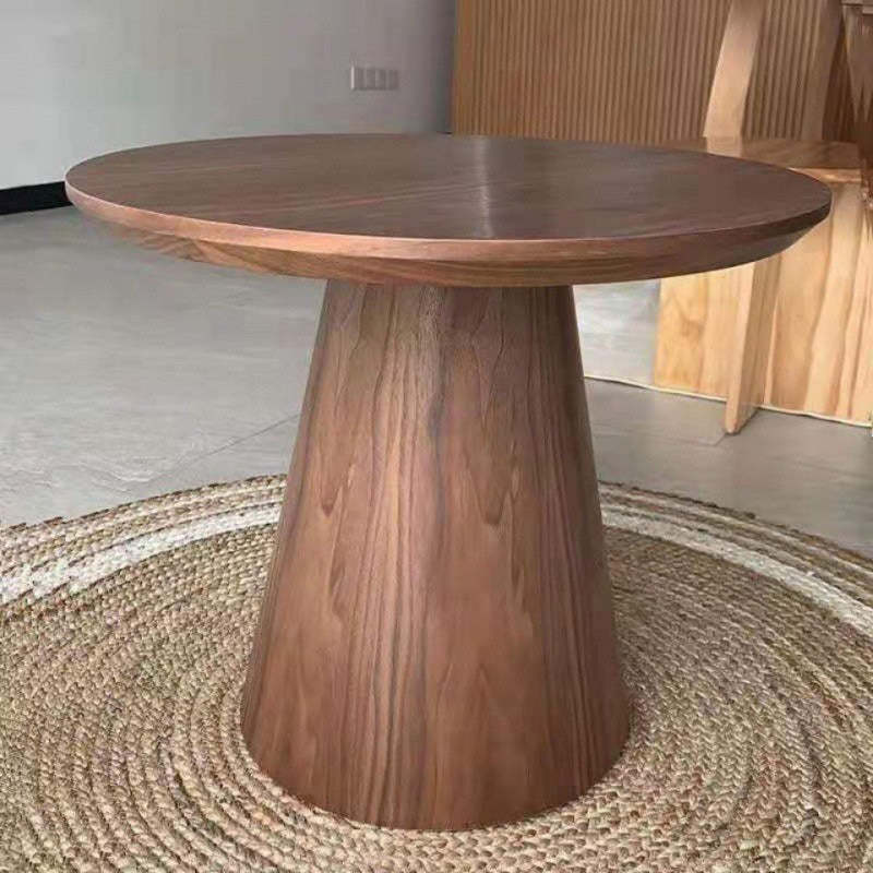 Nordic Cone Column Wood Coffee Table