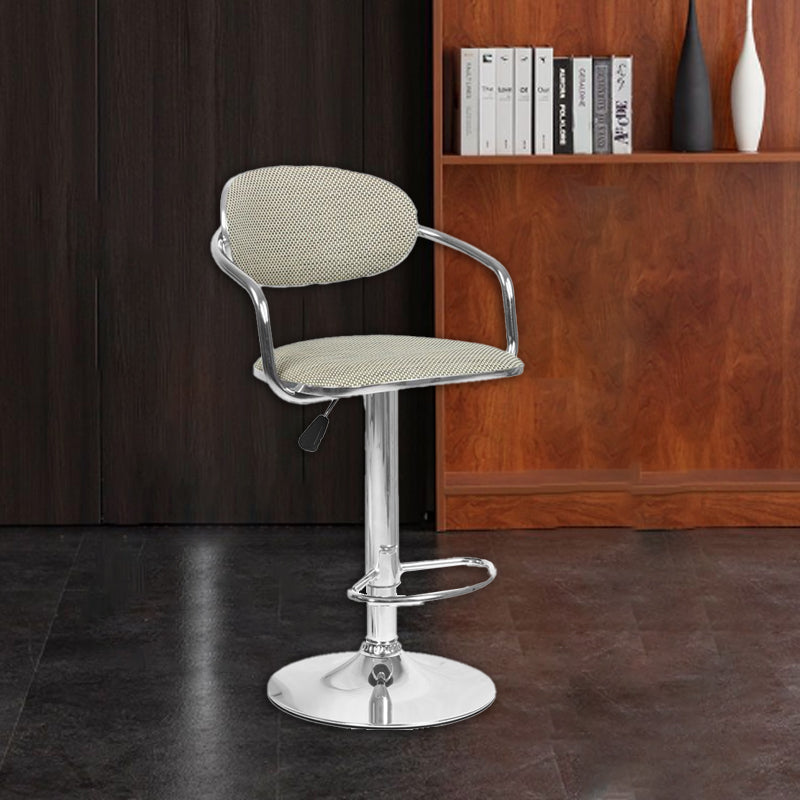 Scandinavian Half Round Wicker Bar Stool
