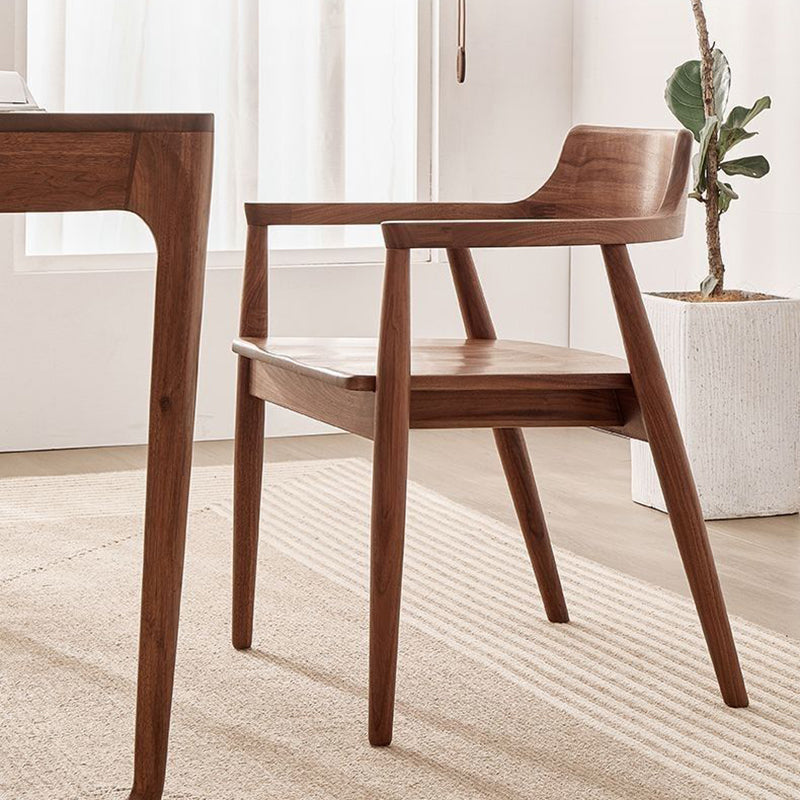 Nordic Ash Wood Curved Dining Chair