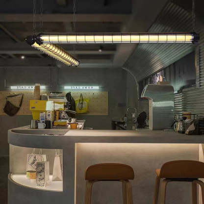 Industrial Acrylic Island Chandelier