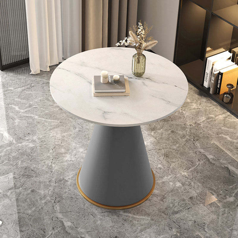 Contemporary Sintered Stone Metal Coffee Table
