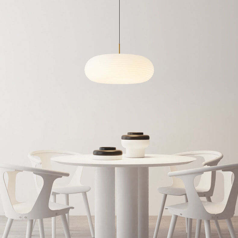 Modern Cream Apple Copper LED Pendant Light