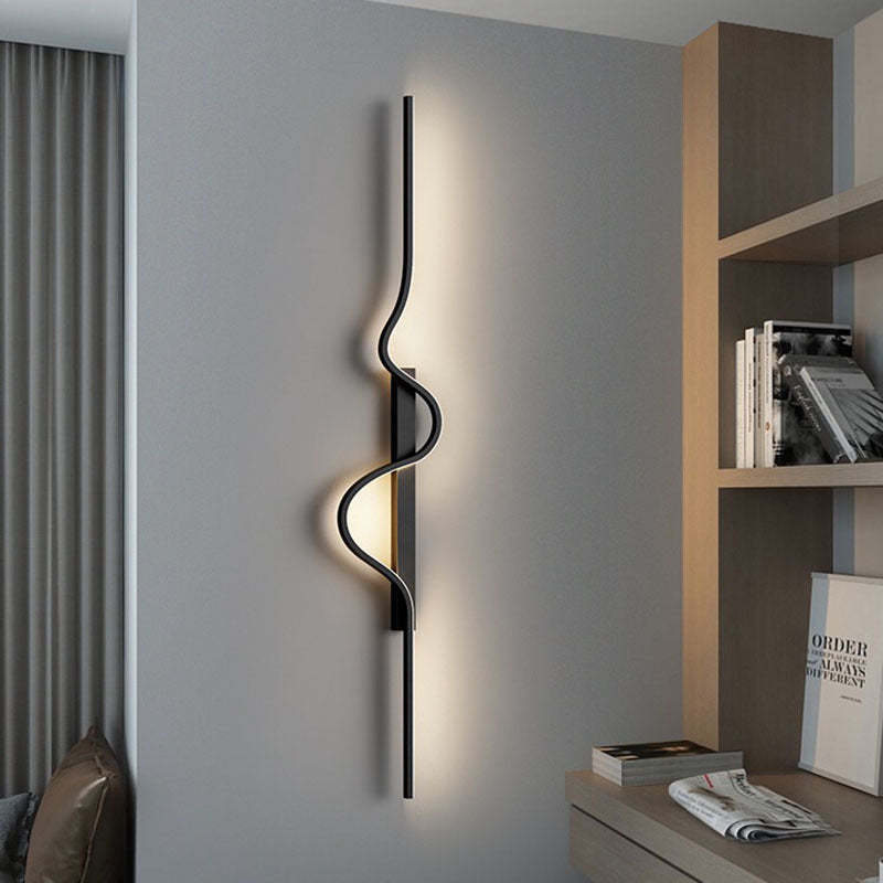 Minimalist Aluminum Corrugated Iron Frame LED Sconce