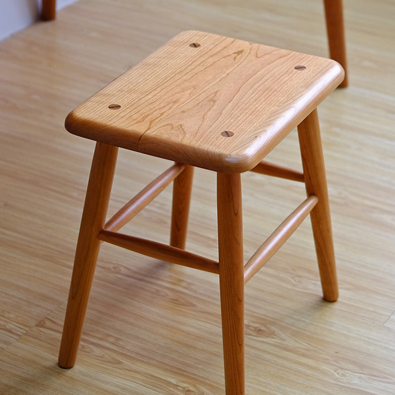 Japanese Wood Armchair with Footrest