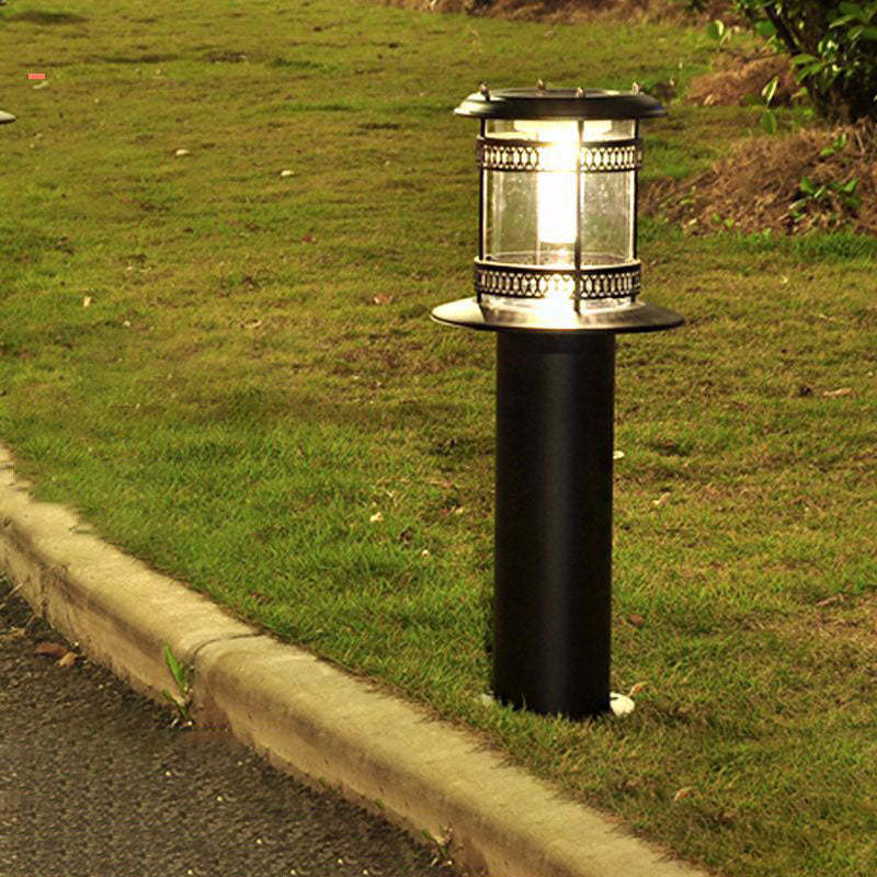 Solar Cylindrical Stainless Steel Landscape Light