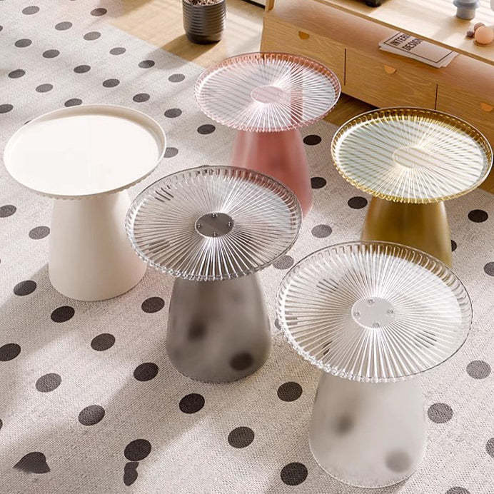 Minimalist Round PET Plastic Side Table