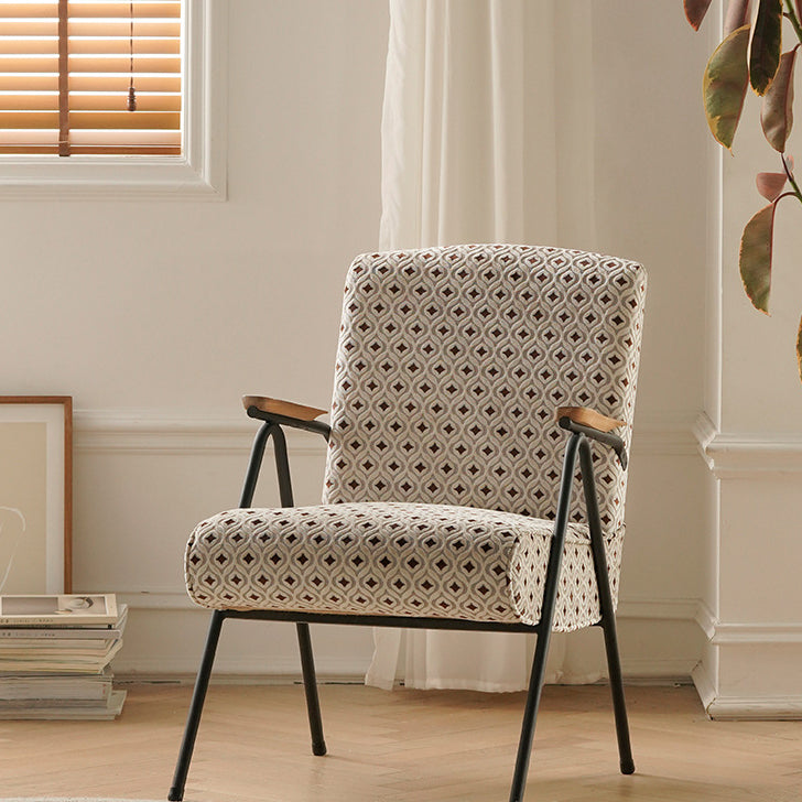 Iron Fabric Accent Chair