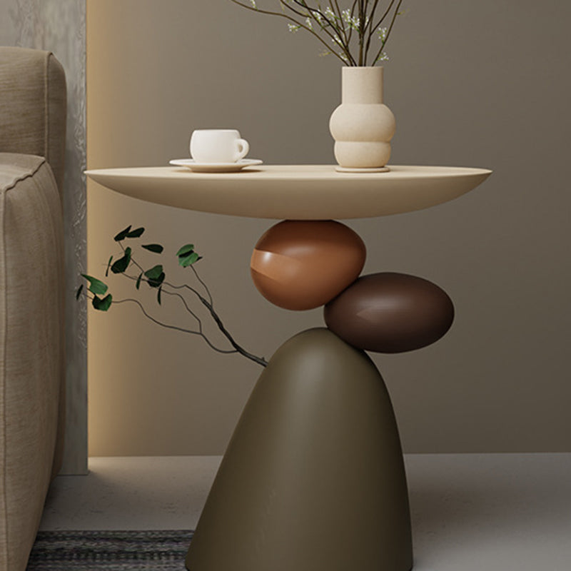 Contemporary Elliptical Branch Resin End Table