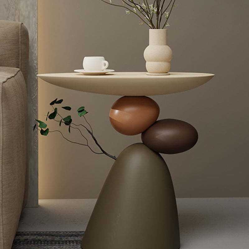 Contemporary Elliptical Branch Resin End Table