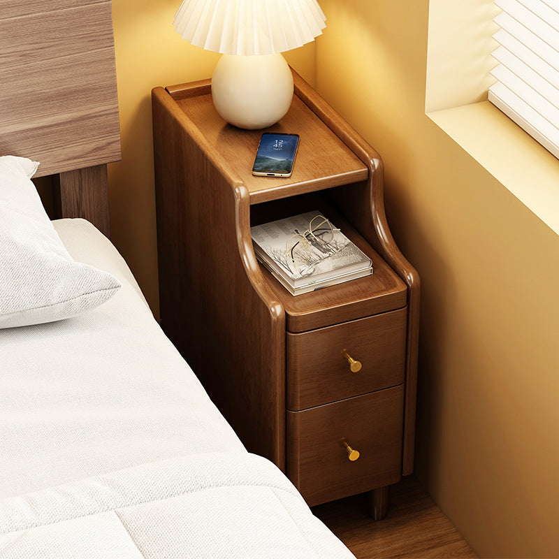 Minimalist Wood 2-Drawer Nightstand