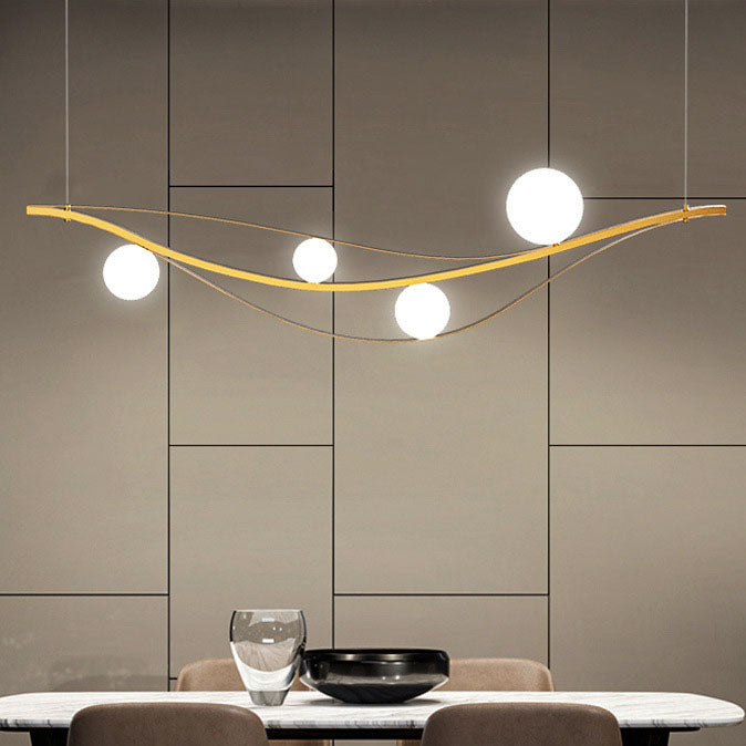 Nordic Long Ball Island Chandelier
