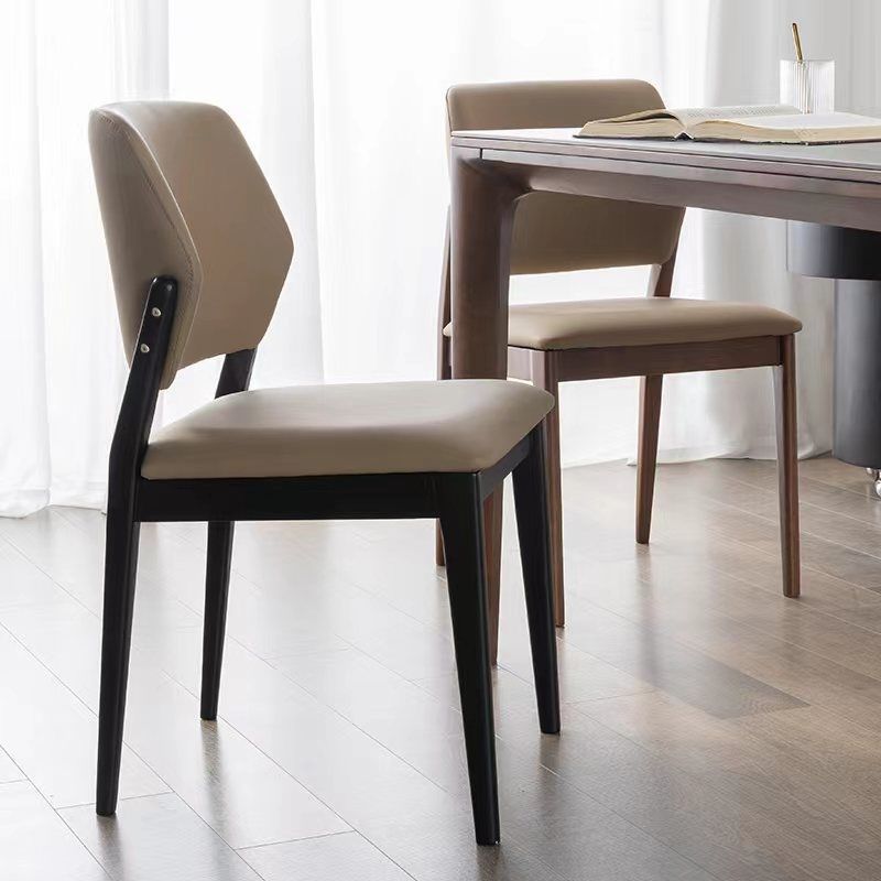 Nordic Wood Leather Chair
