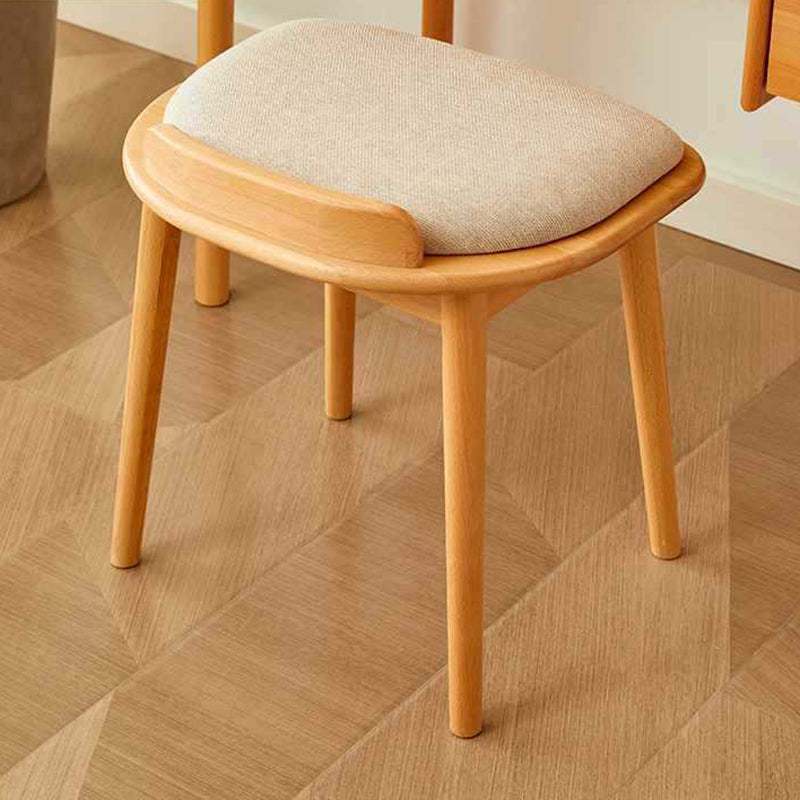 Lighom vanity arc fabric wood vanity stools for bedroom