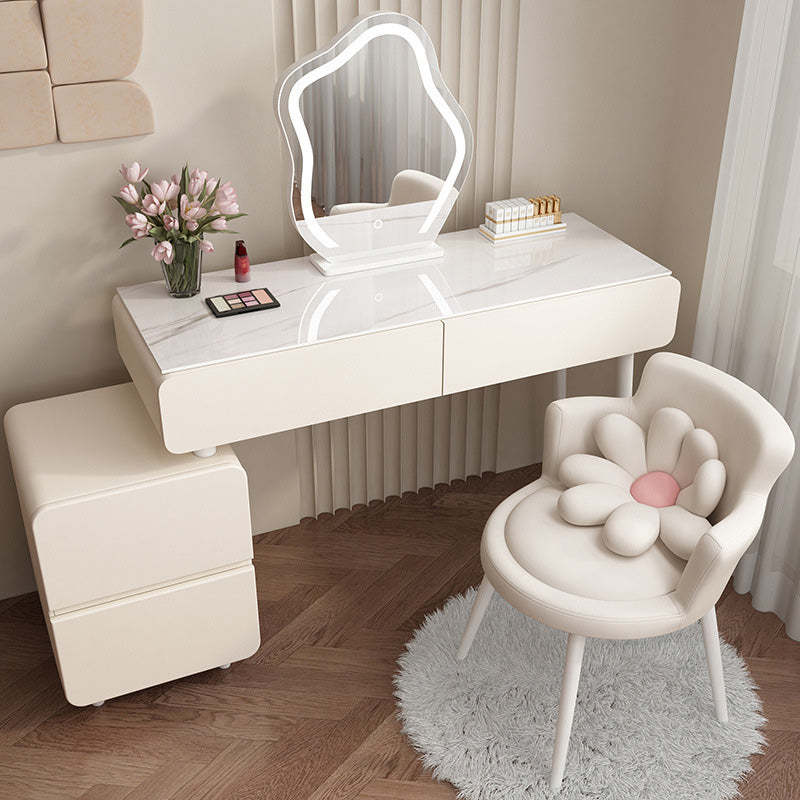 Nordic Velvet Iron Vanity Stool