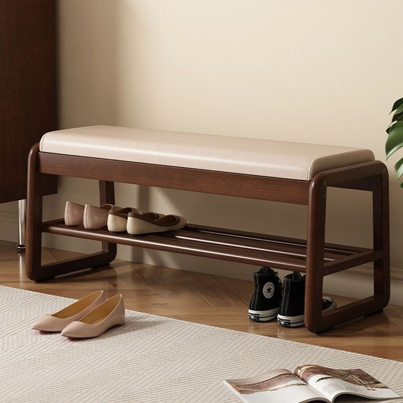 Scandinavian Tech Cloth Wood 1-Shelf Shoe Storage