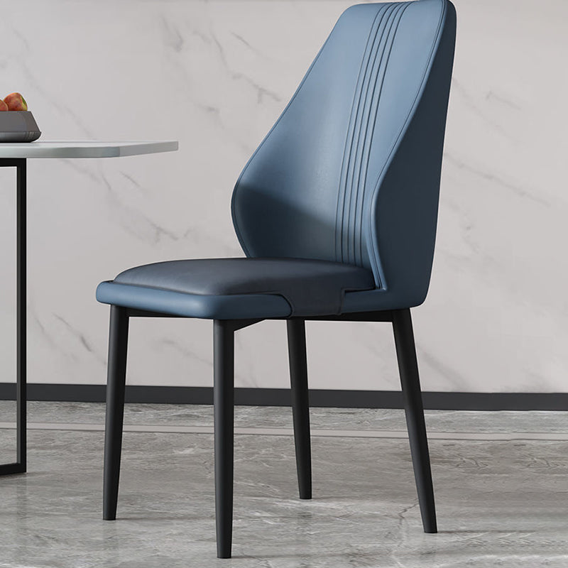 Scandinavian Fabric Steel Dining Chair