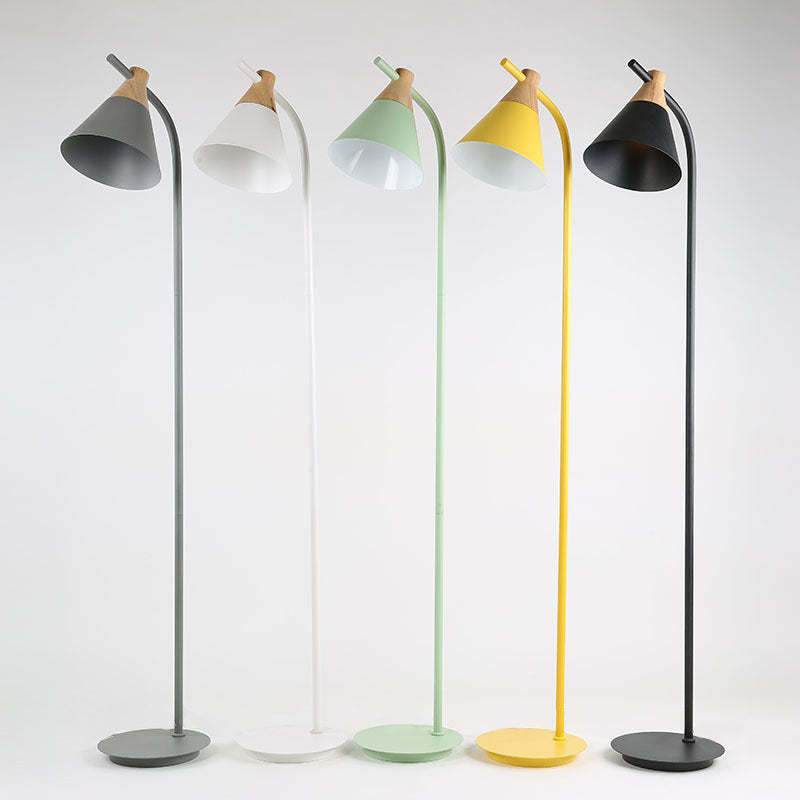 Nordic Macaron Cone Floor Lamp