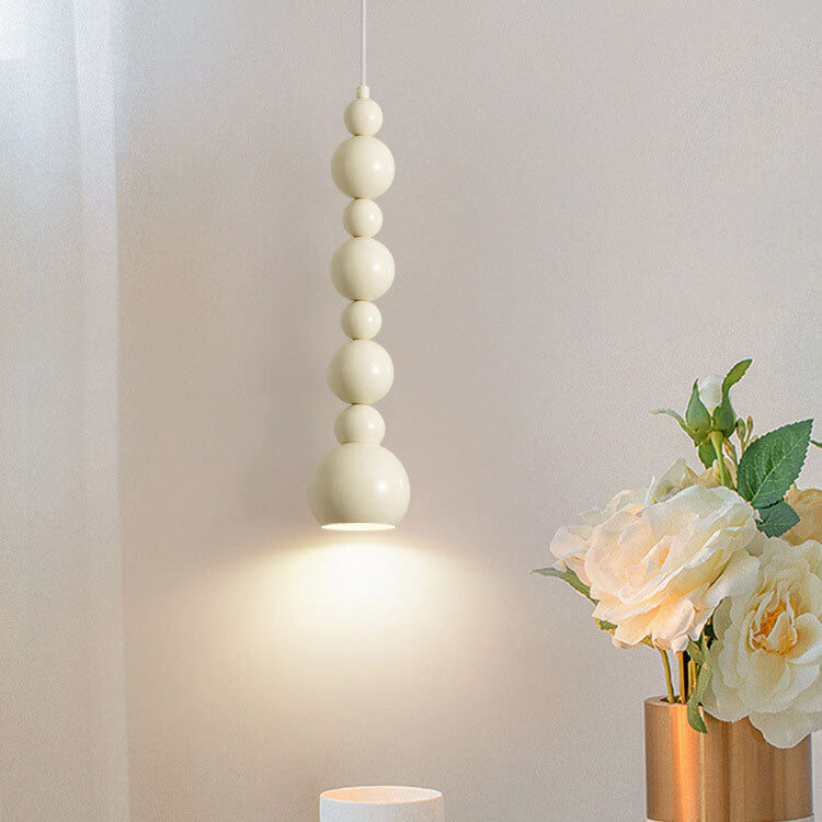 Cream creative gourd skewer chandeliers — 4-Light / 220V-240V (UK/AU)