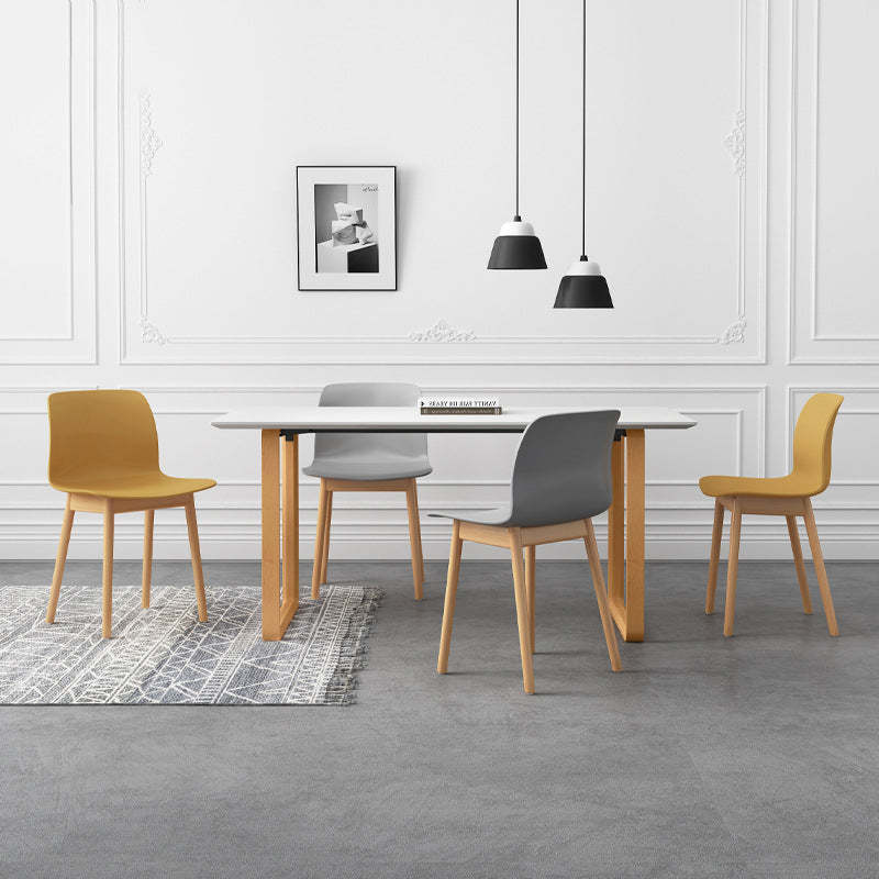 Nordic Curved Wood Dining Chair